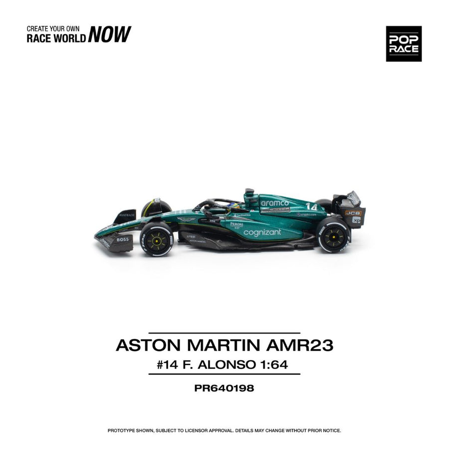 Pop Race PR64-198 Aston Martin Aramco Amr23 1:64 Scale