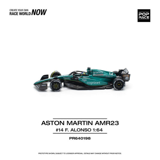 Pop Race PR64-198 Aston Martin Aramco Amr23 1:64 Scale