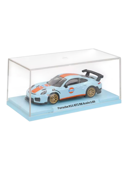 CCA Porsche 911 GT2 RS 1:64 Scale Diecast (With Acrylic Case)