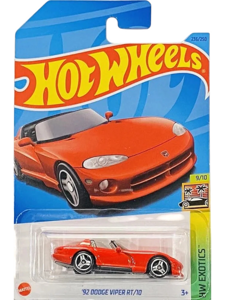 Hotwheels:92 Dodge viper rt/10 imported mainline 1:64 Scale – Toy