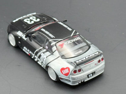 Kaido House x Mini GT Nissan Skyline GT-R (R33) Kaido Works ADVAN (#191) 1/64 Scale