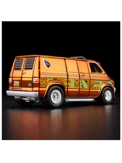 HotWheels 70s Dodge Tradesman Van RLC 1:64 Scale (With Acrylic Case)