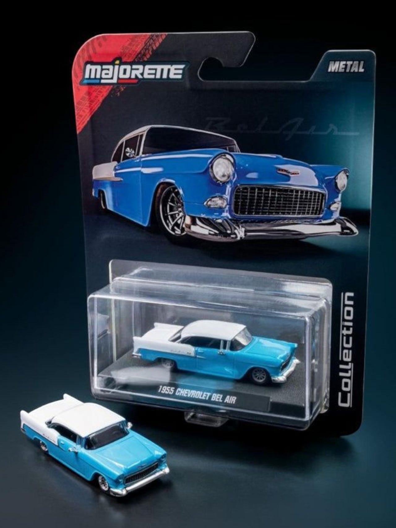Majorette 1955 chevrolet bel air collection 1:64 Scale