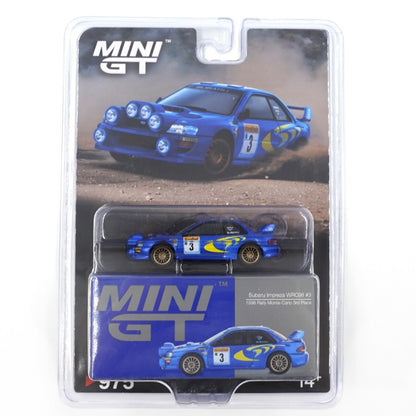 Mini GT Subaru Impreza WRC98 #3 (1998 Rally Monte-Carlo 3rd Place) Code-975 1:64 Scale