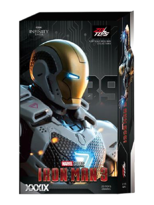 ZD TOYS "Marvel Studios Iron Man 3 XXXIX Collectible Action Figure – 1:10 Scale Premium Model
