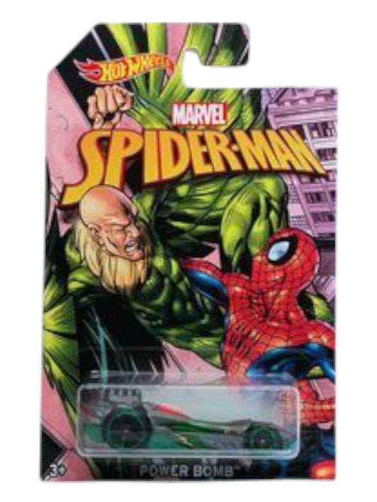 Hotwheels marvel spider-man power bomb imported card art mainline 1:64 Scale