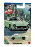 HotWheels Silver Series Vintage Club" Mercedes-Benz 300 SL Imported Card Art Mainline 1:64 Scale