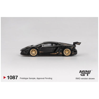 Mini GT Lamborghini Aventador Limited Edition Matte Black #1087 1:64 Scale