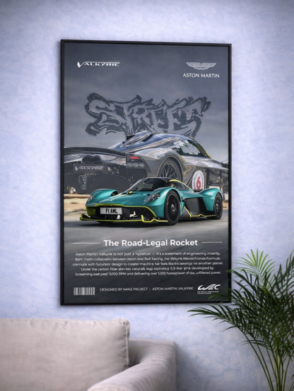 ASTON MARTIN VALKYRIE | HYPERCAR EDITION #09 | CAR POSTER (A4 Size)