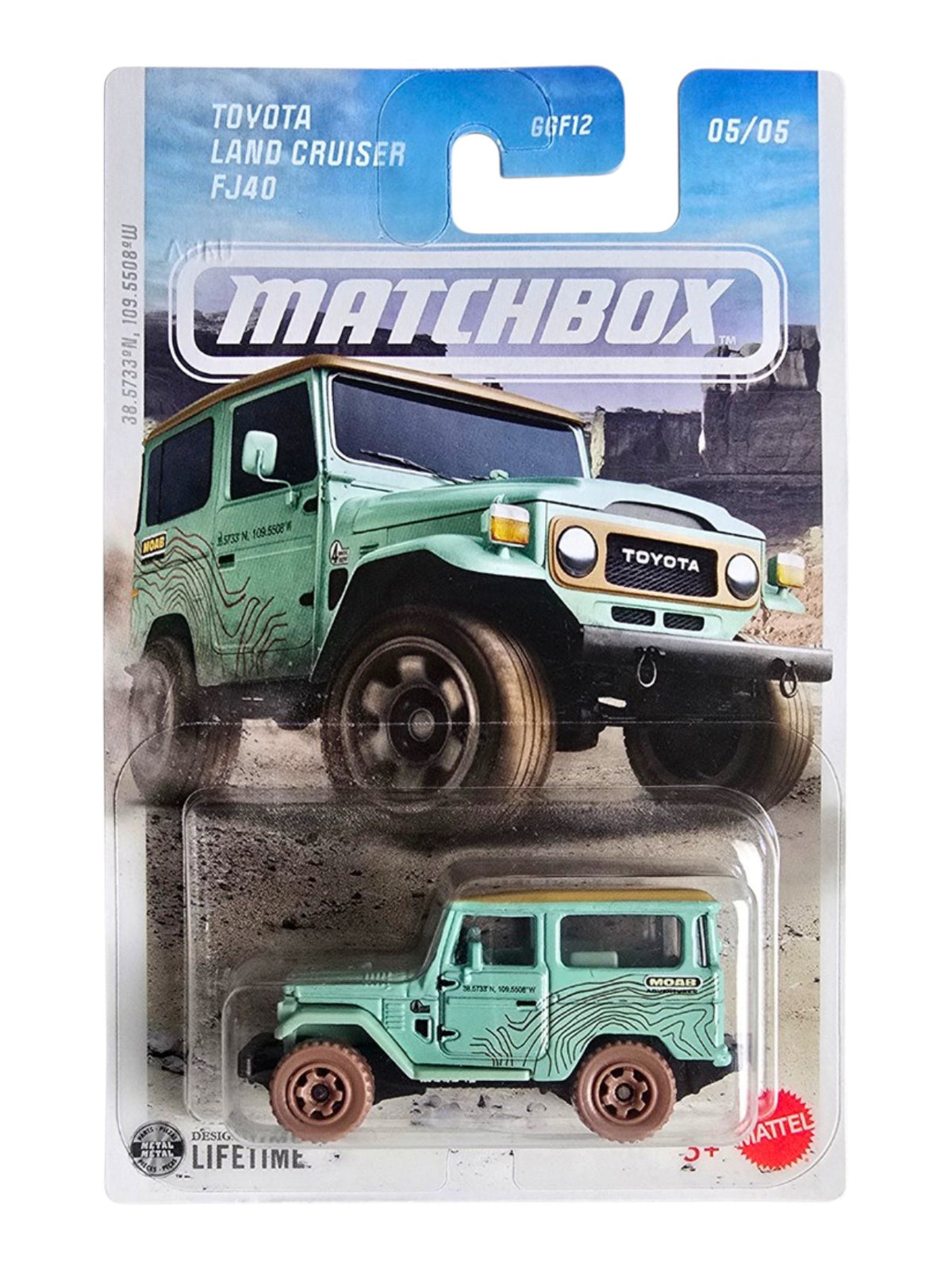 Matchbox Toyota Land Cruiser FJ40 Imported Mainline Card Art 1:64 Scale