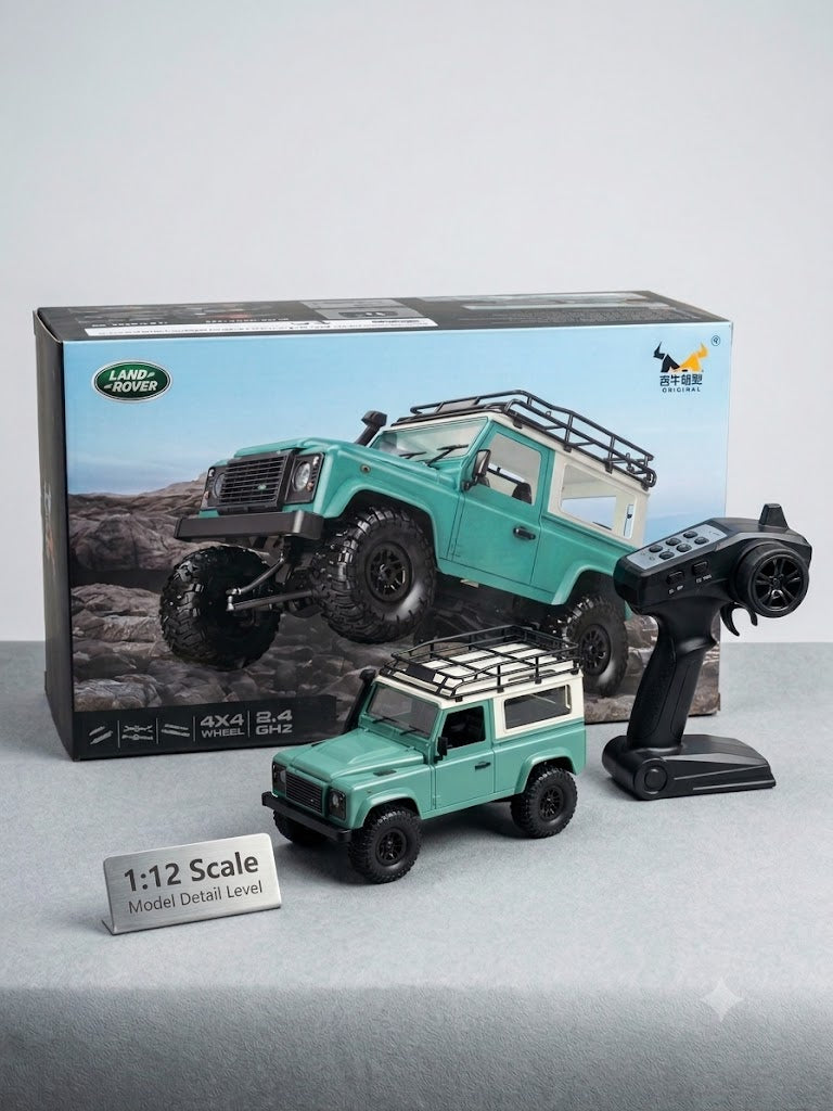 No.MN-90 Land Rover Defender 90 (2015) RC Remote Control Truck, Four Wheels Drive Soft Suspension 2.4Ghz Radio LED Light 1:12 Scale