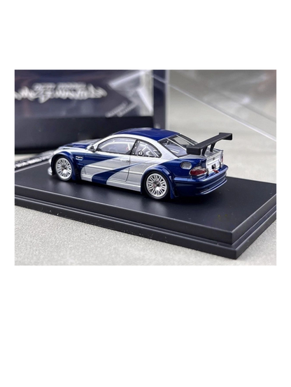 DCM Model Need For Speed Most Wanted (NFS) BMW E46 M3 GTR 1:64 Scale Premium Diecast (With Acrylic Case)