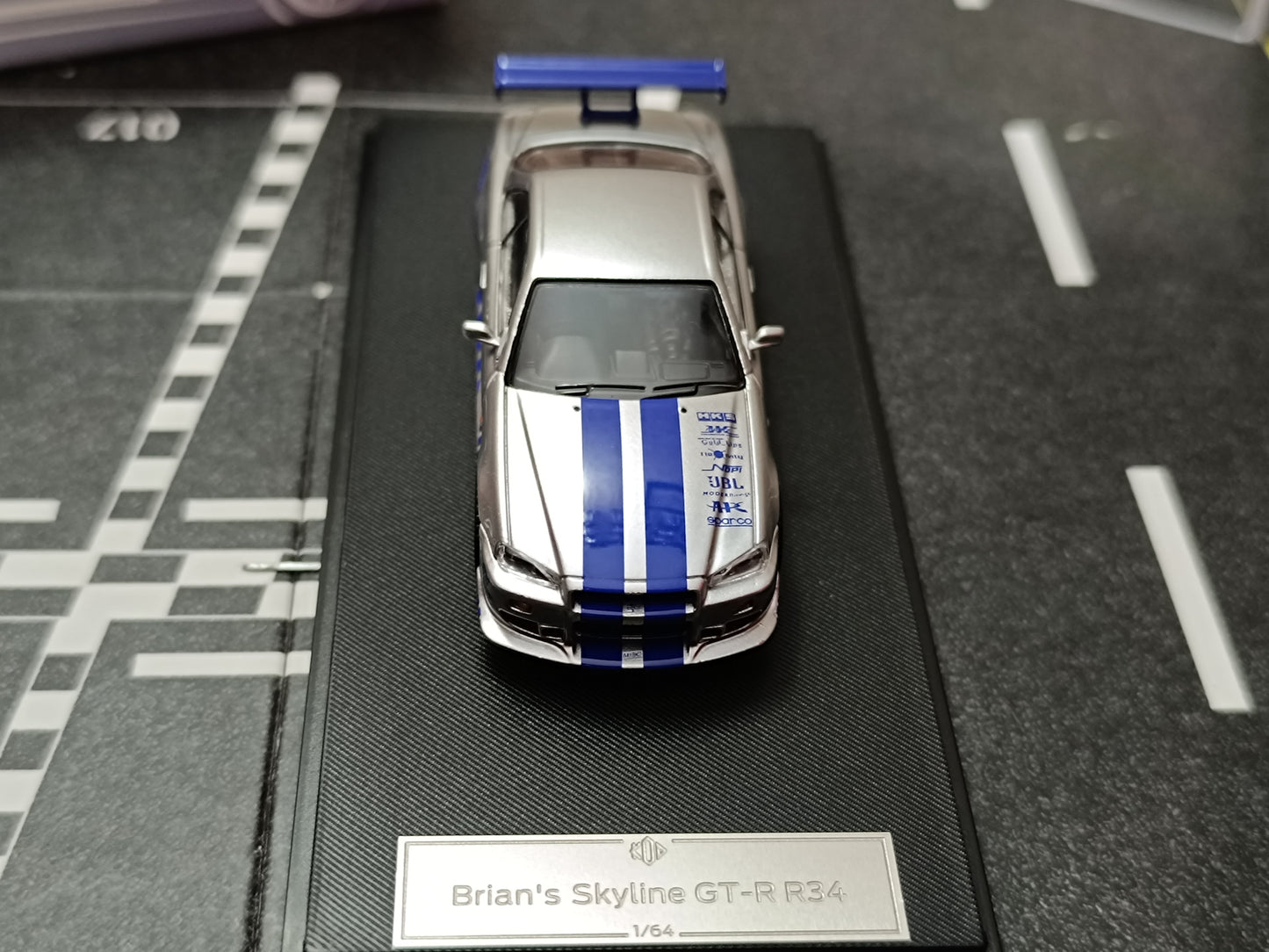 Nissan Skyline GT-R R34 C-West Imported 1:64 Scale