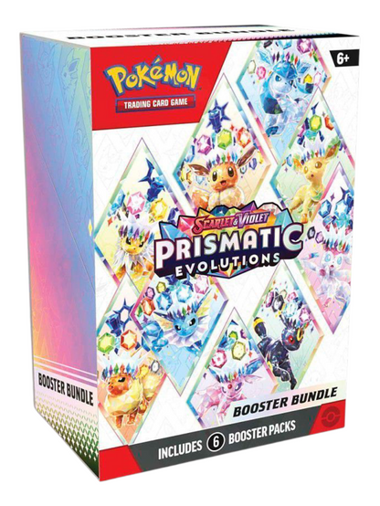 Pokemon Scarlet and Violet Prismatic Evolutions Booster Bundle-6 Packs (English)