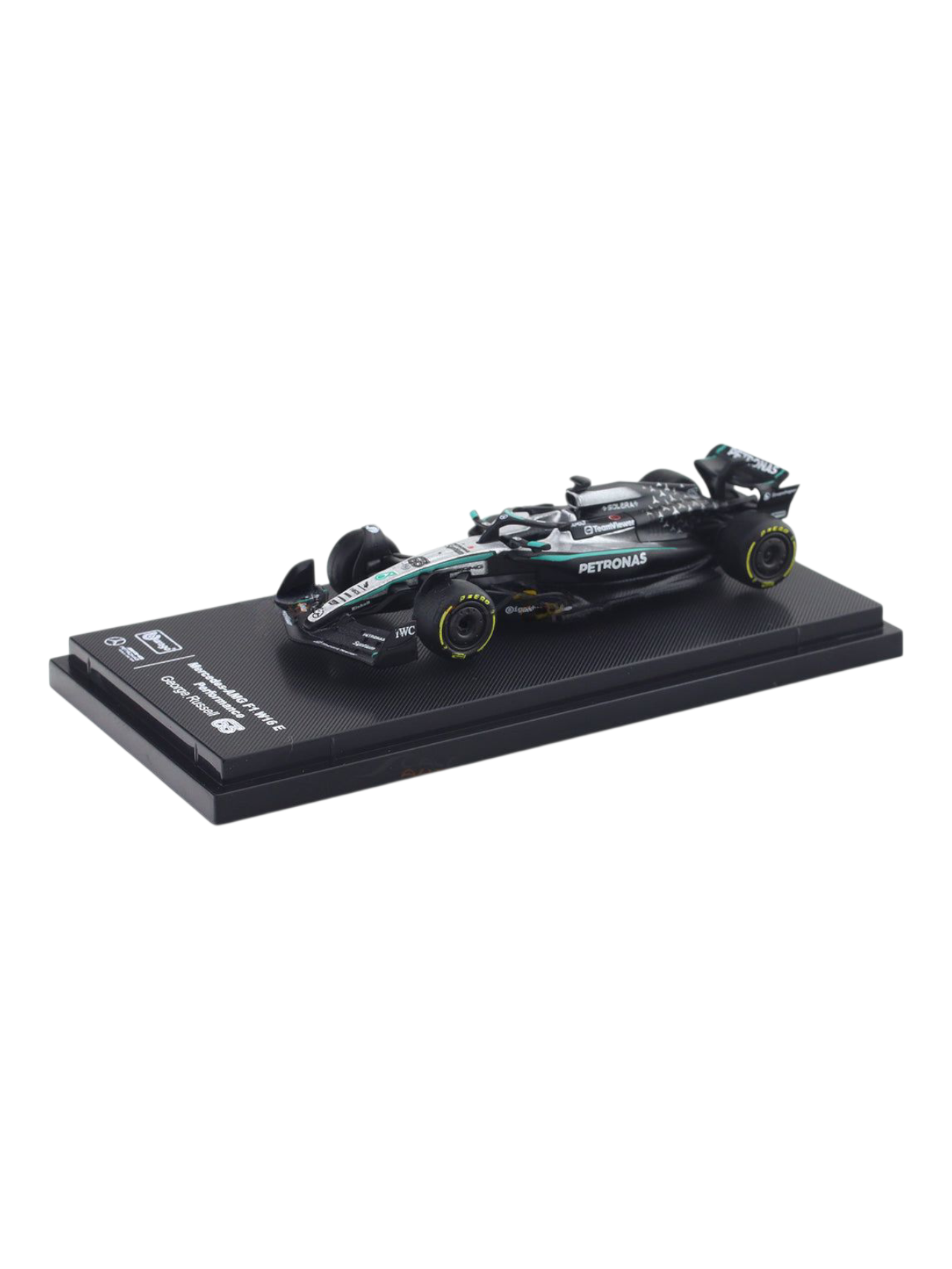 Bburago Formula 1 (F1) 2025 Mercedes-AMG F1 W16 E George Russell No-63 1:64 Scale