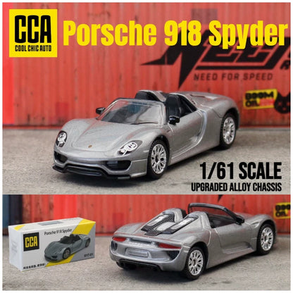 CCA Porsche 918 Spyder Diecast Metal S17-01 Model 1:61 Scale Car