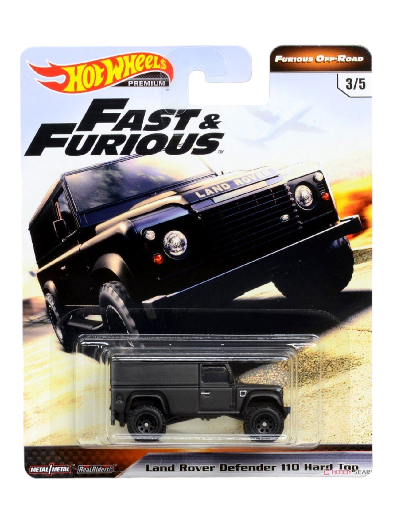 HotWheels Fast and Furious Off-Road Land Rover Defender 110 Hard Top Imported Premium 1:64 Scale