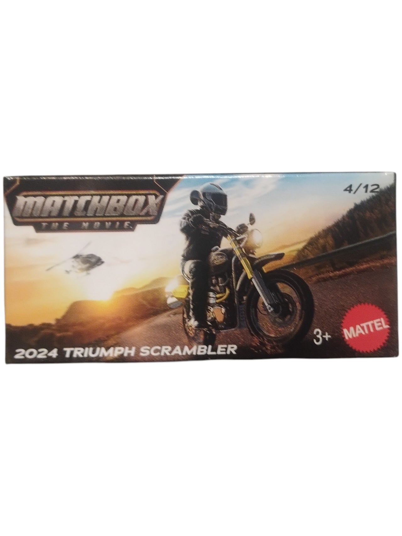 Matchbox Mainline 2024 Triumph Scrambler Die-Cast Motorcycle 1:64 Scale | Mattel 4/12 | Collector Edition