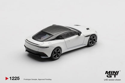 Mini GT No.1225 Aston Martin DBS Stratus White Imported 1:64 Scale  ( Box / Blister ) Diecast Model