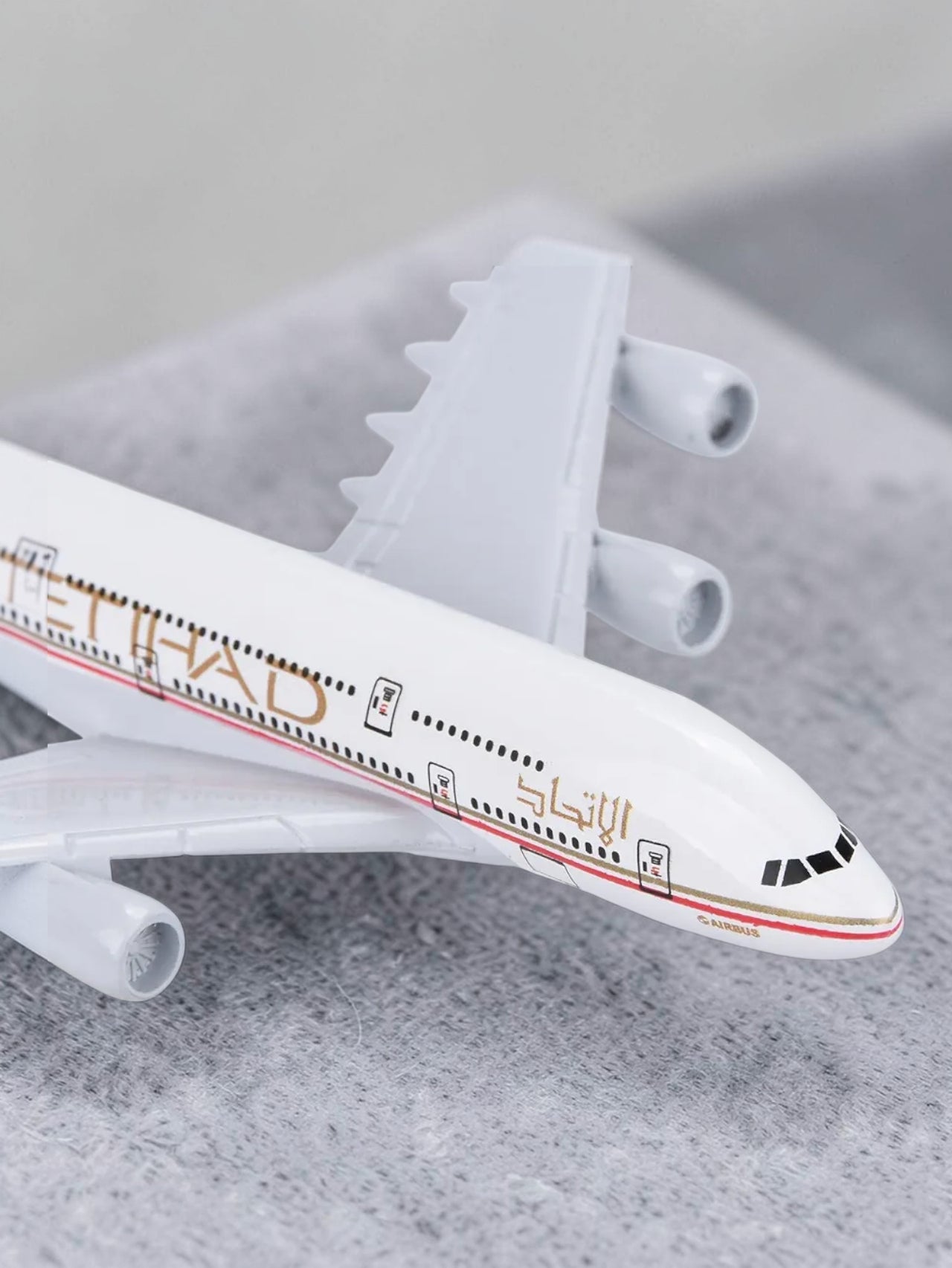 Aircraft Model Airbus ETIHAD Airlines A380 Model - 16cm  Airplane Durable Construction (Code-102A)