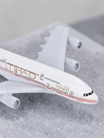 Aircraft Model Airbus ETIHAD Airlines A380 Model - 16cm  Airplane Durable Construction (Code-102A)