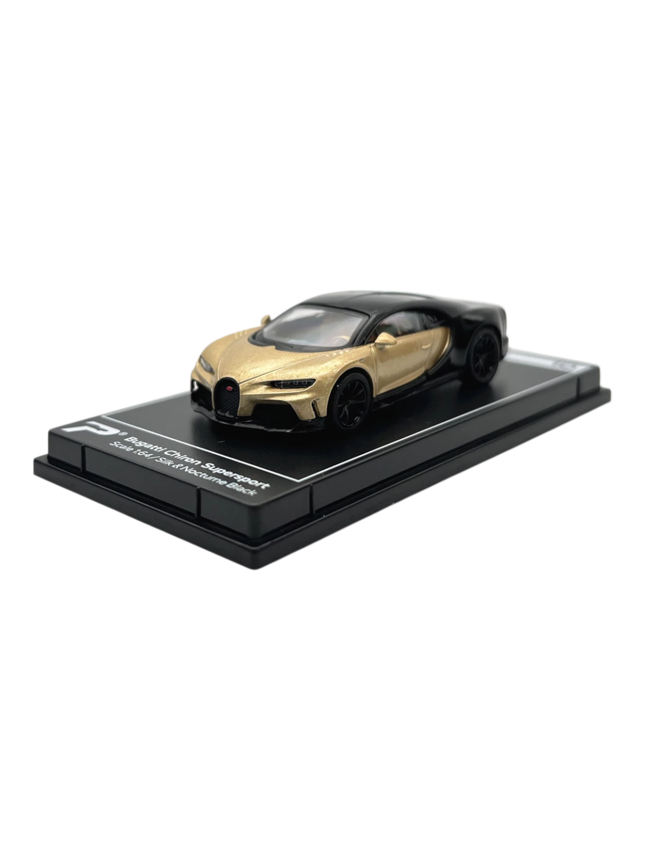 Postercars Bugatti Chiron Supersport Hypercar League Collection 1:64 Scale / Silk & Nocturne Black No . 10