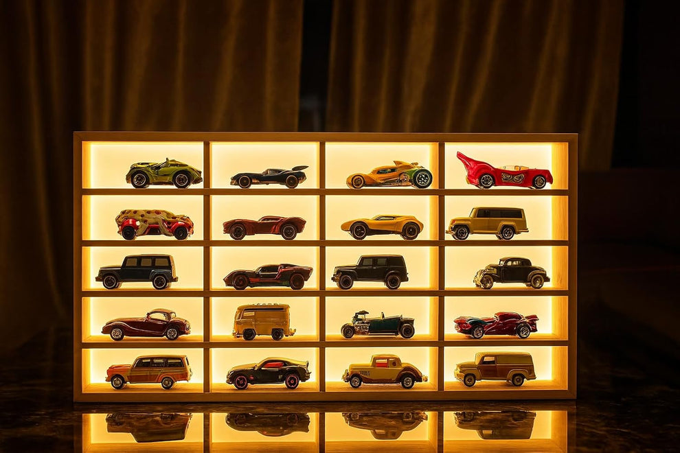 Wooden 20 Compartment Storage Case for 1:64 Scale