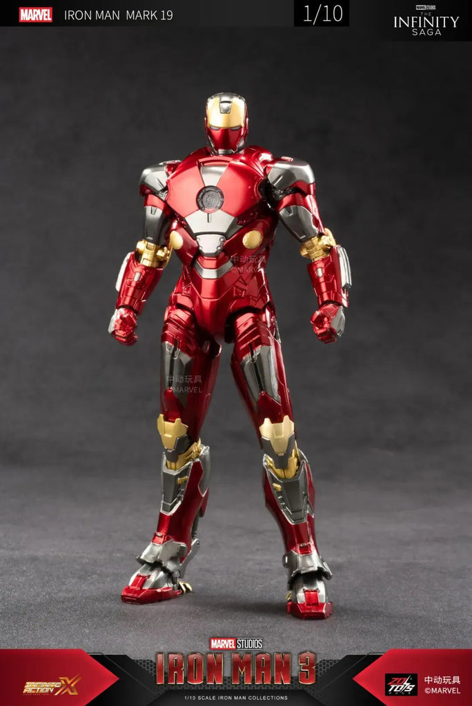 ZD Toys Marvel Studios The Infinity Saga Iron man 3 XIX 1:10 Scale MARK 19 Action Figure
