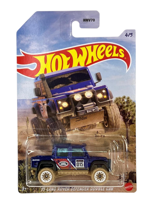 Hotwheels 15 Land Rover Defender Double Cab Imported card Art Mainline 1:64 Scale