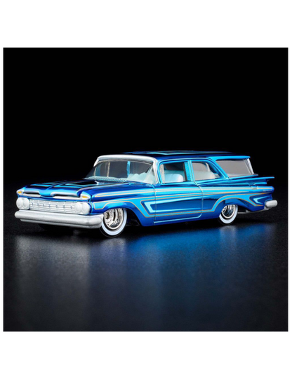 HotWheels Chevrolet 1959 Brookwood RLC 1:64 RLC (With Acrylic Case)