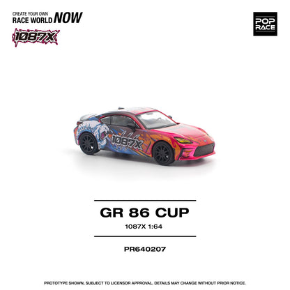 Pop race pr64-207 Toyota gr86 cup 1:64 Scale