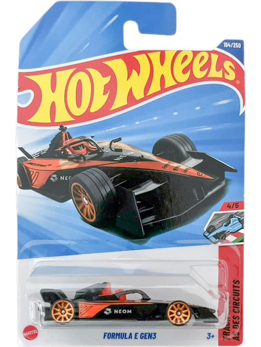 Hotwheels Formula E Gen3 Imported Mainline 1:64 Scale HYY56-N7C6