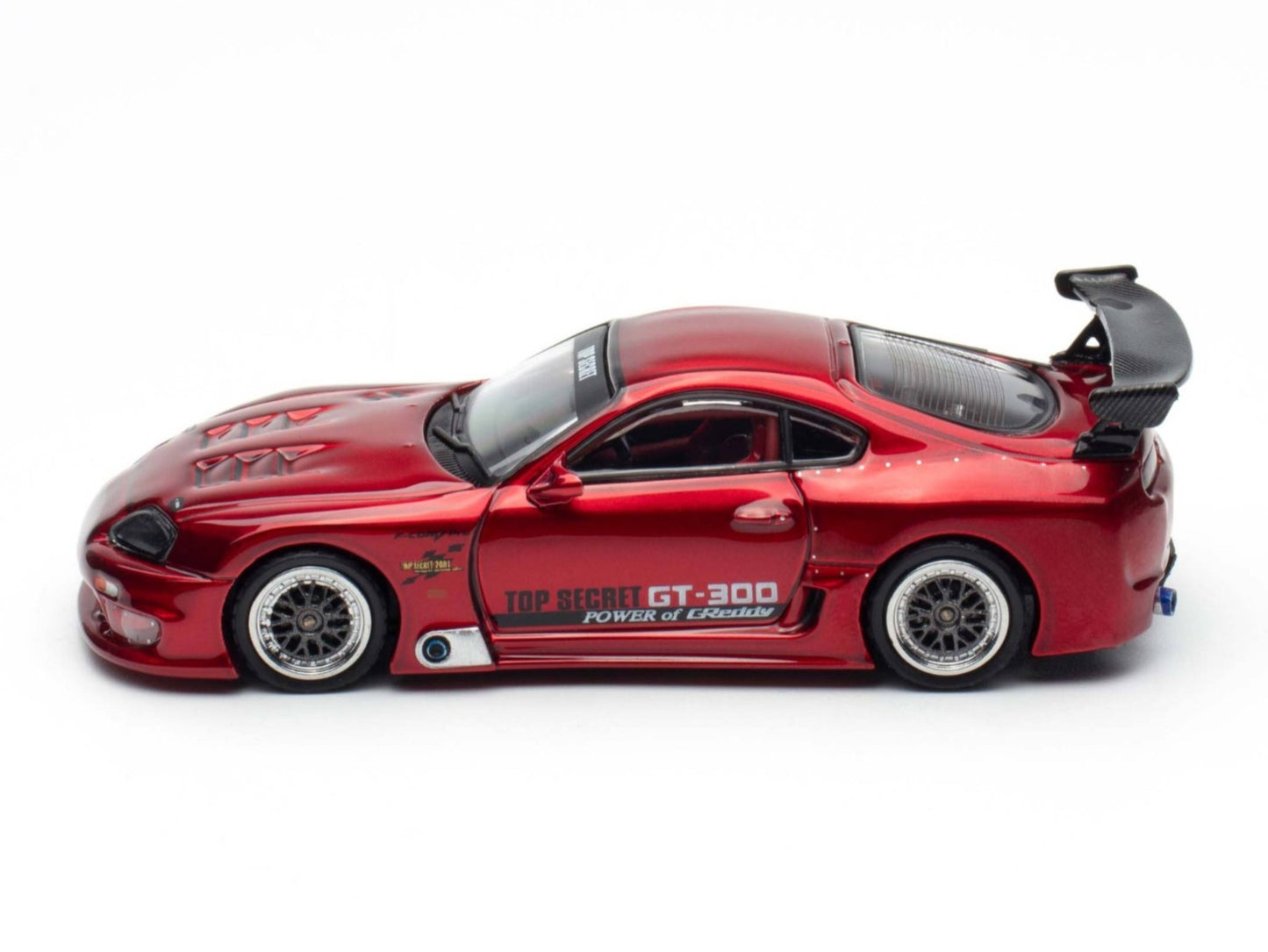 INNO64 Top Secret Toyota Supra(A80) GT300 Red 1:64 Scale Metal Diecast IN64-A80TS-RED