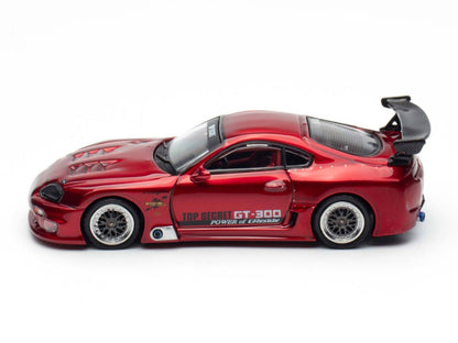 INNO64 Top Secret Toyota Supra(A80) GT300 Red 1:64 Scale Metal Diecast IN64-A80TS-RED