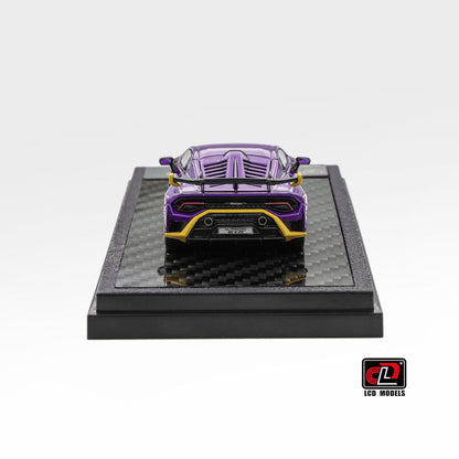 LCD Model Lamborghini Huracan STO Die-Cast Model Premium 1:64 Scale LCD64043-PU(Purple)