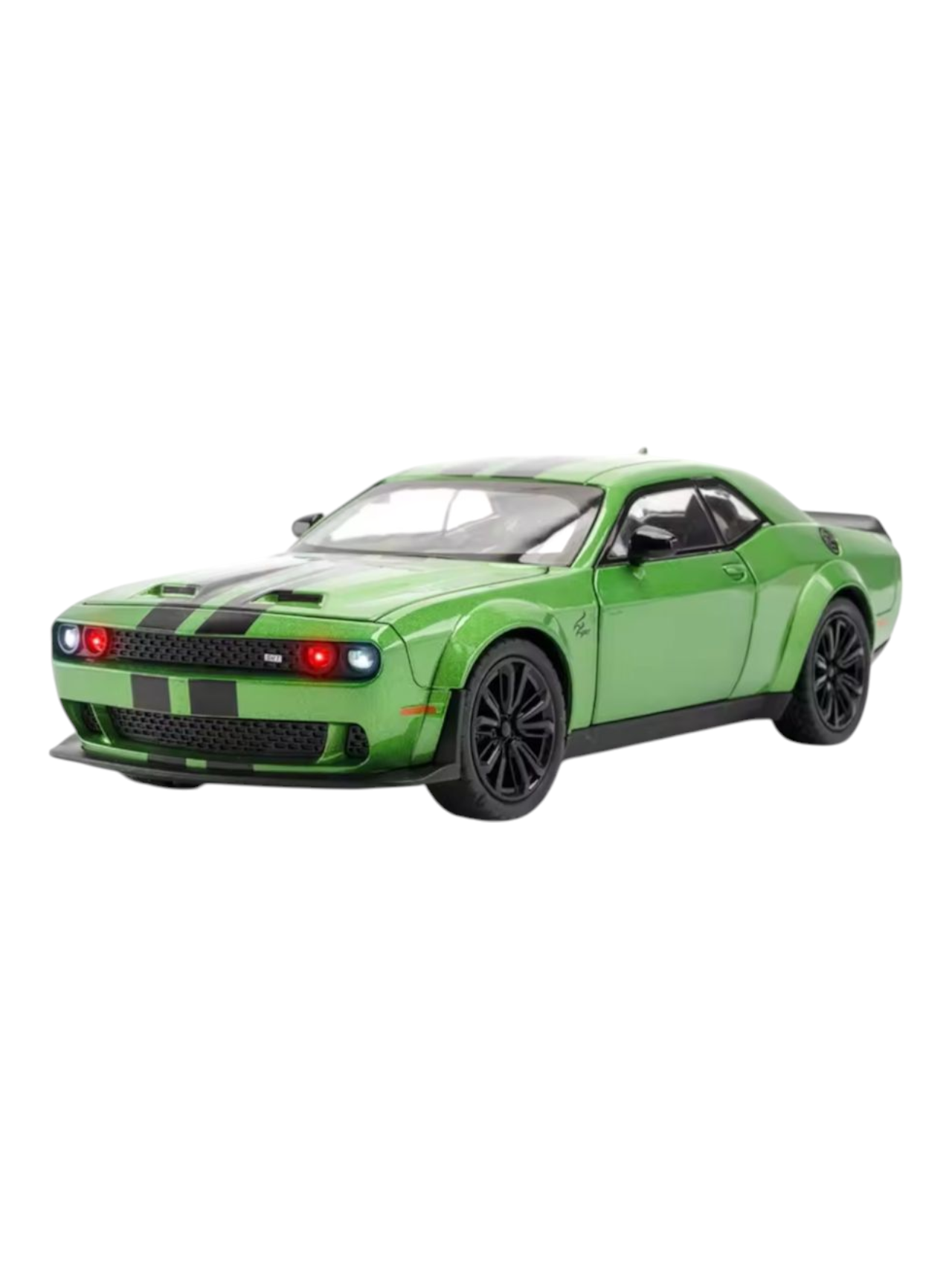 XQT Dodge Challenger SRT Hellcat Demon Alloy Car Simulation Die-Cast Model 1:22 Scale