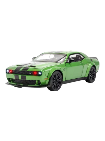 XQT Dodge Challenger SRT Hellcat Demon Alloy Car Simulation Die-Cast Model 1:22 Scale