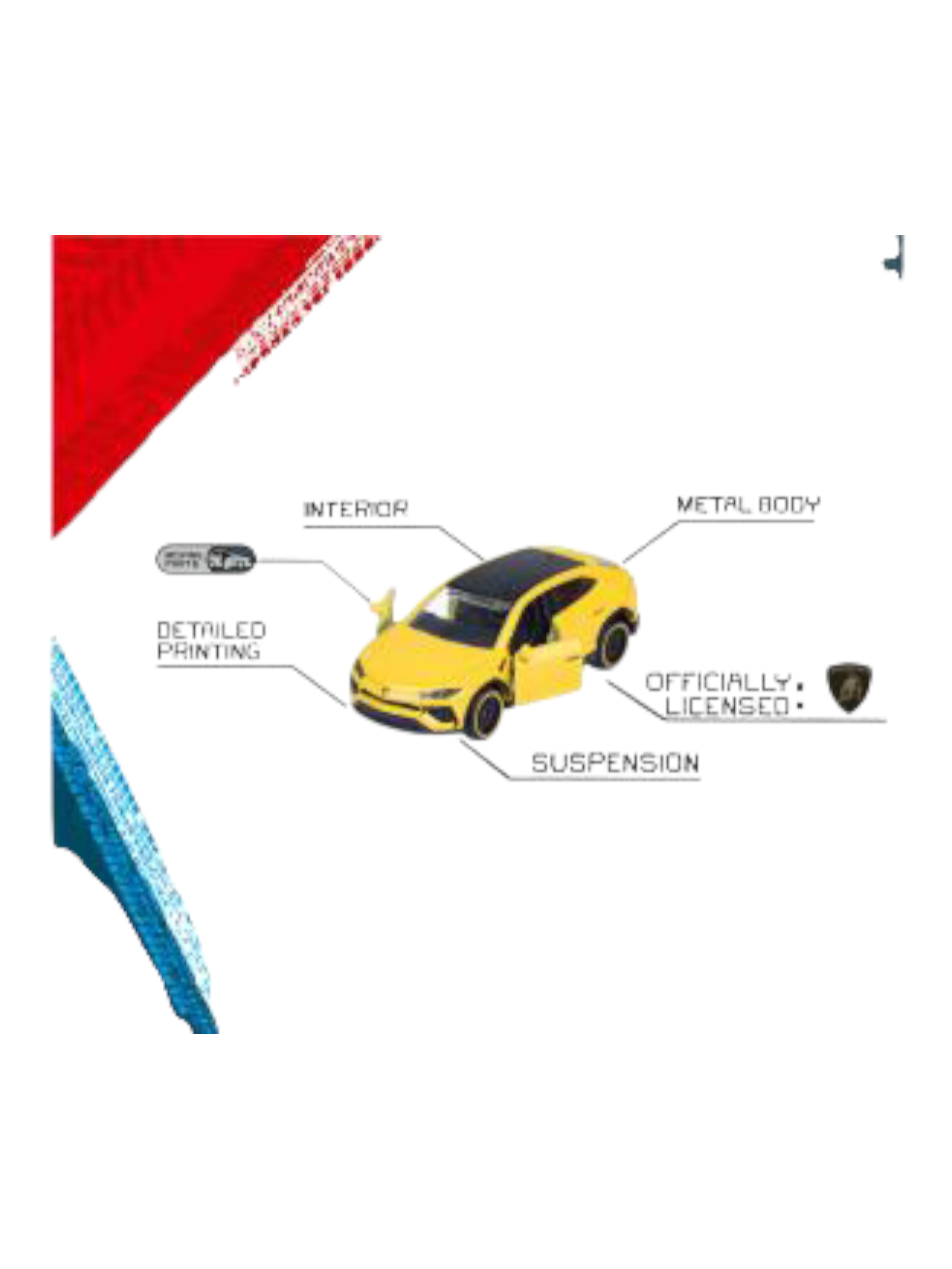 Majorette Lamborghini opening parts suspension interior gift pack 1:64 Scale 8502105001