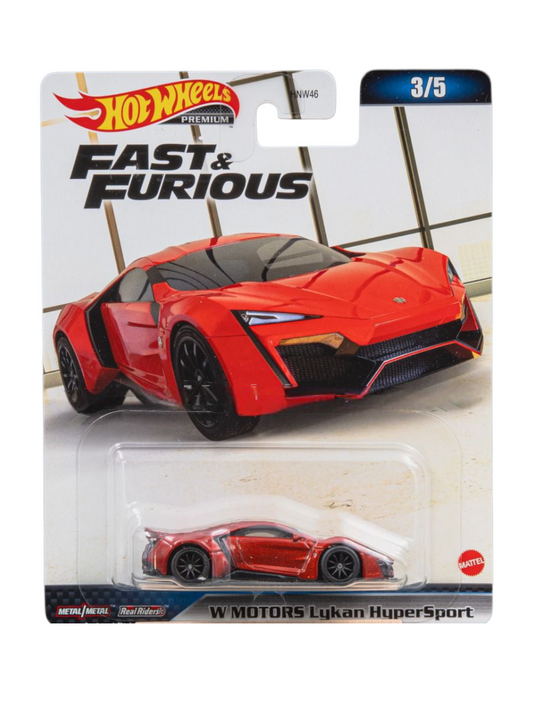 HotWheels Fast & Furious W‑Motors Lykan Hypersport Imported Premium 1:64 Scale