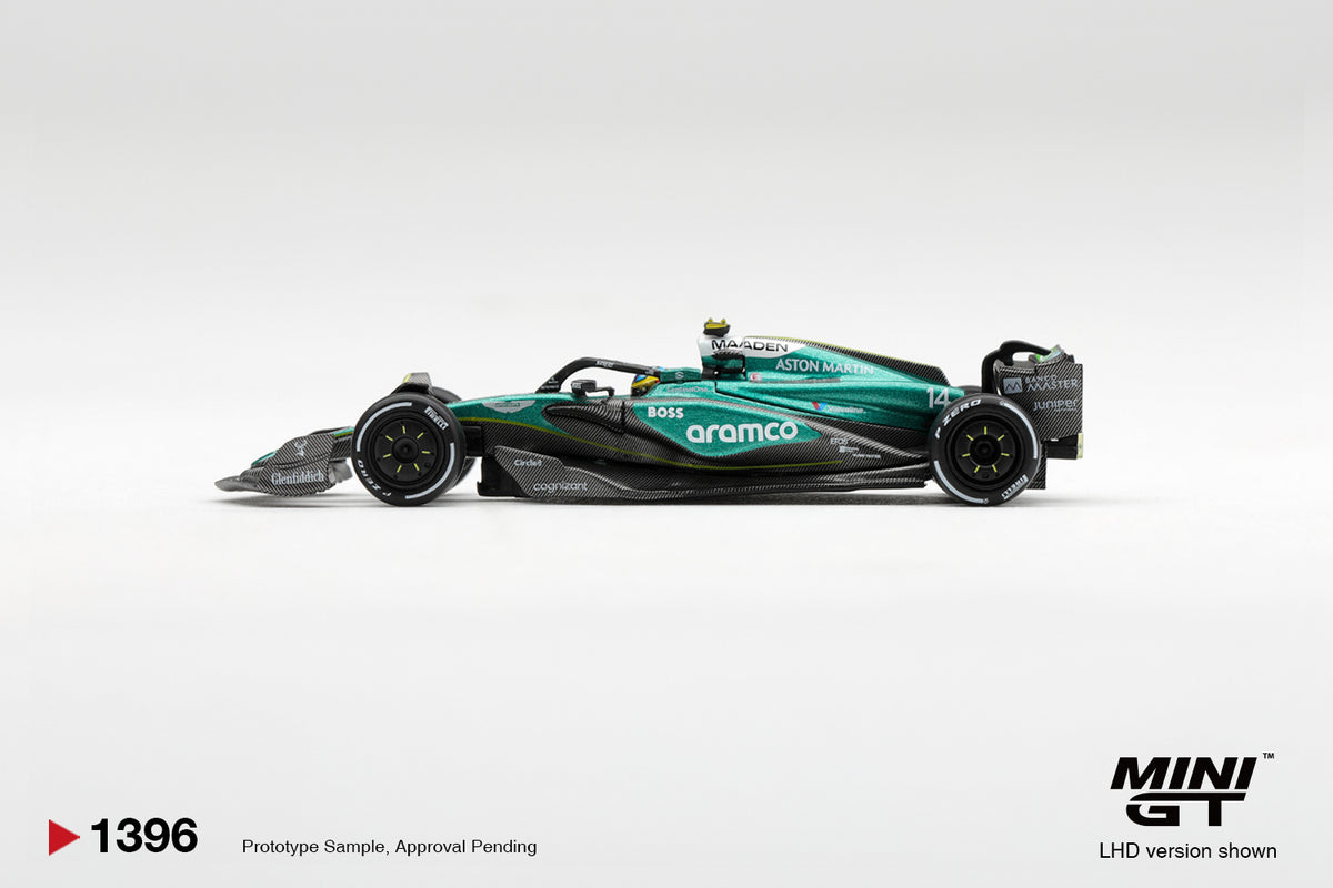 PRE-ORDER No.1396 ASTON MARTIN AMR24 #14 FERNANDO ALONSO 2024 F1 2024 LAS VEGAS GP Blister/Box Diecast Model