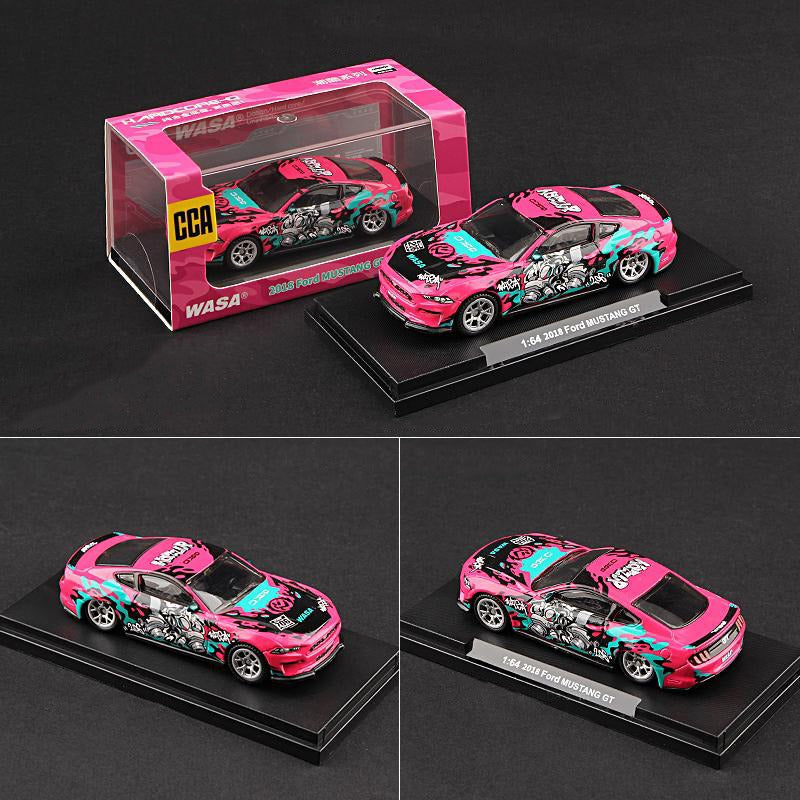CCA 2018 ford mustang gt 1:64 Scale (with acrylic case)
