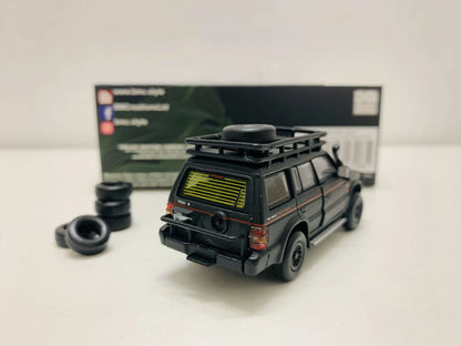BM Creations Junior Mitsubishi Pajero (Black) 1/64 Scale Diecast Miniature Car