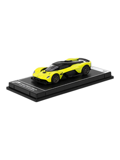 Postercars Hypercar League Collection Aston Martin Valkyrie 1:64 Scale Lime Essence ( No 12 )