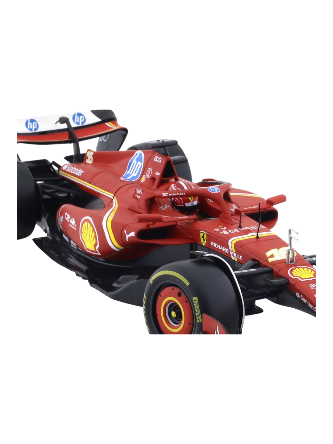 Bburago Formula 1 (F1) Ferrari SF-24 No 16 Charles Leclerc 1:18 Scale Diecast