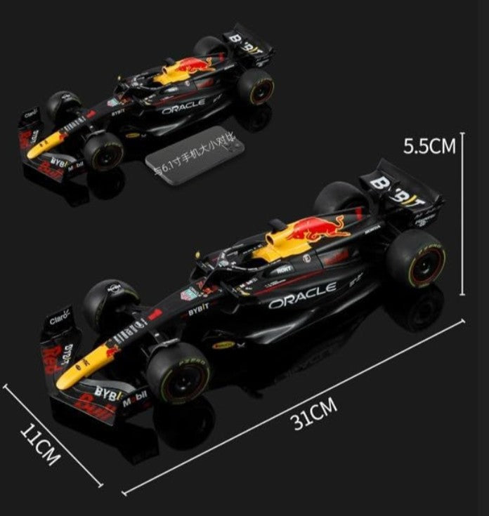 HMB Formula 1 "Oracle Red Bull Racing RB19 Max Verstappen Die-Cast Model Car| Premium Collectible (No.1) 1:18 Scale Code. F1801