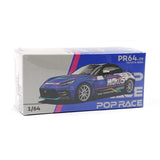 POP RACE Toyota S5-06 GR86 WAKO'S Edition 1:64 Diecast Model Car