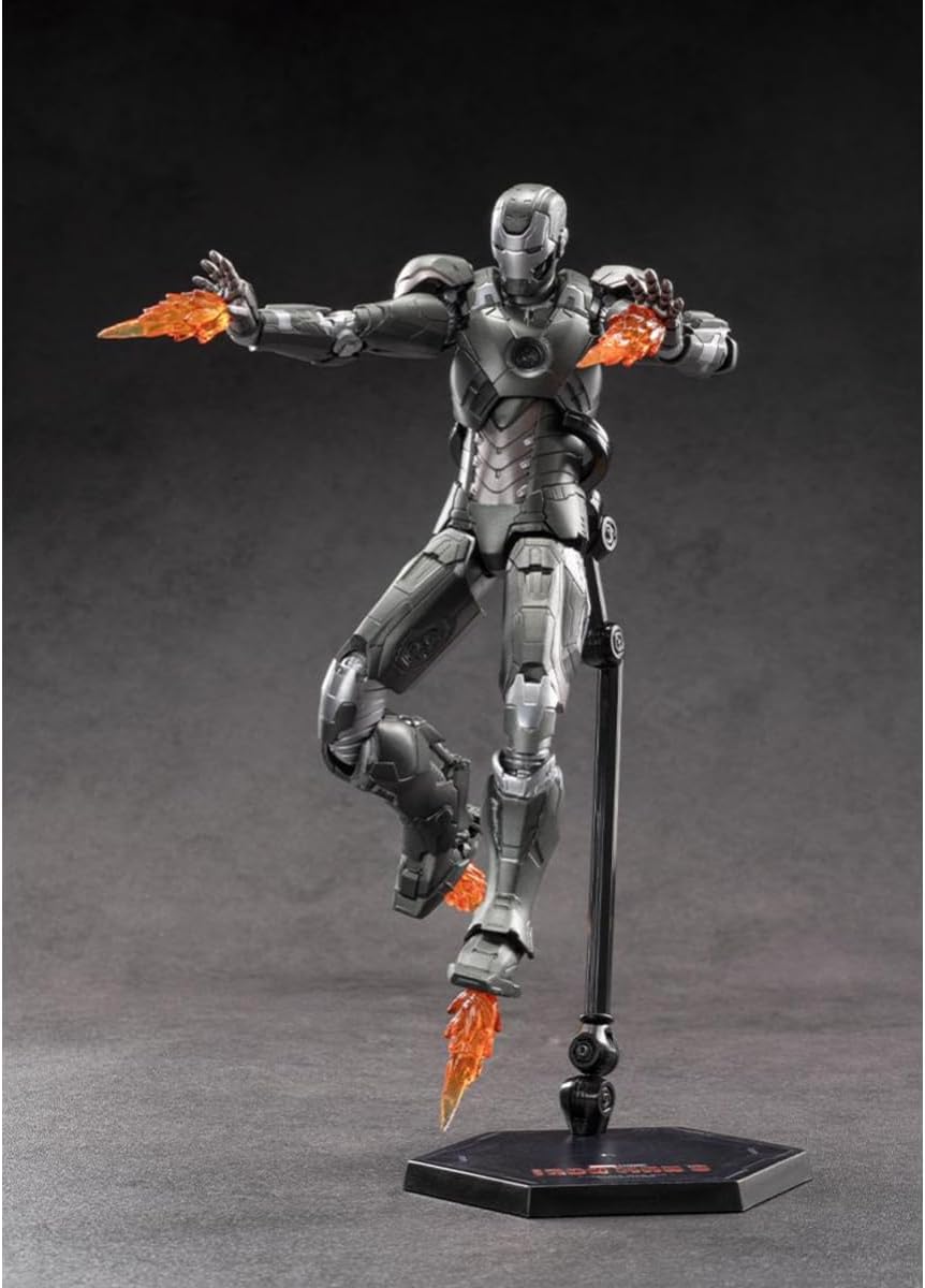 ZD Toys Marvel Studios Iron Man MK14 1:10 Scale Non-Light-Up Action Figure | Iron 3 Collectible with Interchangeable Hands & Effect Parts | Model 1906-14