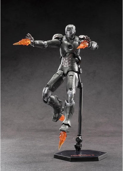 ZD Toys Marvel Studios Iron Man MK14 1:10 Scale Non-Light-Up Action Figure | Iron 3 Collectible with Interchangeable Hands & Effect Parts | Model 1906-14