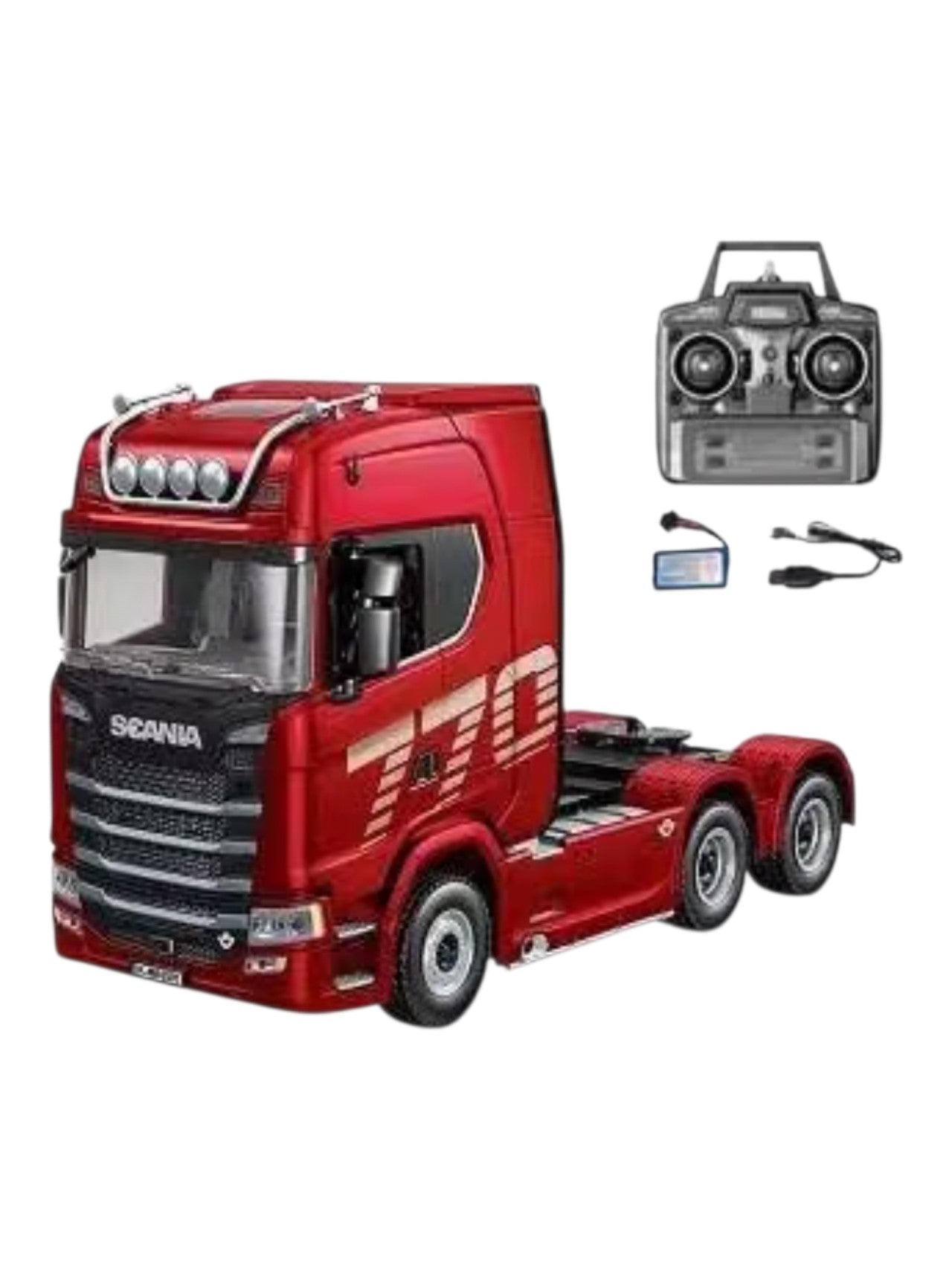 Huina Toys 1501 Scale 1:18 Scania 770 S V8 RC Tractor Truck | 19CH 2.4GHz RTR with LED Lights Remote Control Truck