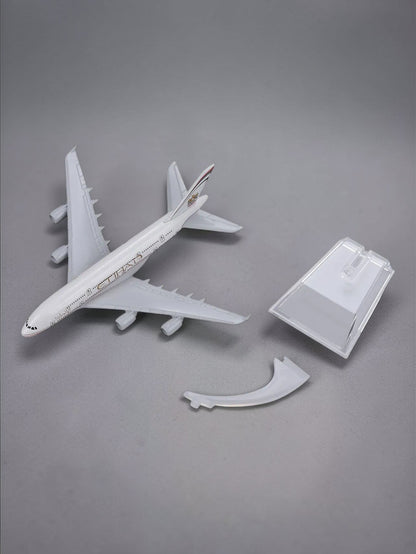 Aircraft Model Airbus ETIHAD Airlines A380 Model - 16cm  Airplane Durable Construction (Code-102A)